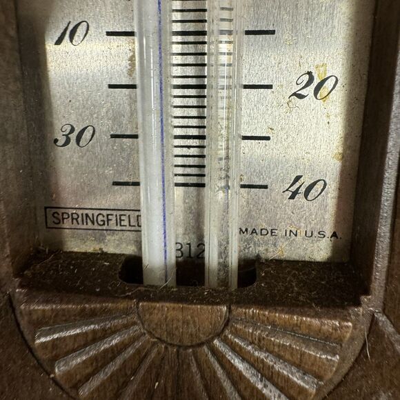 VTG 1970s Springfield Aspin 312 Indoor/Outdoor Weather Station -READ DESCRIPTION - Picture 3 of 6